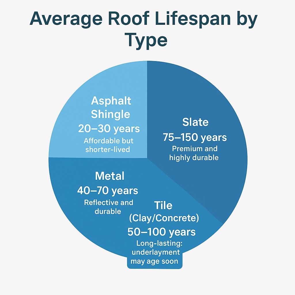average lifespan of roof